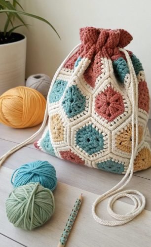 20 Latest Crochet Drawstring Bag Ideas To Try In 2025! - Ask Bart